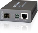 TP-Link Switch media convertor TP-Link, 2 porturi (1xSFP Gigabit, 1x10/100/1000 Mbps (RJ-45)), 1000Base-T to 1000Base-SX/LX/LH, SFP, montabil in sasiu (MC220L) - satmultimedia