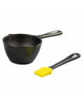 LODGE Tigaie inalta rotunda din fonta pentru sos cu pensula de silicon Lodge 7 cm L-MPB21 (L-MPB21)