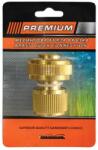 PREMIUM-HD Конектор за бърза връзка 1/2" ж за маркуч 3/4" месинг Premiumgarden 29161