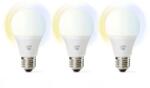Nedis Bec LED Smart WiFi, E27, 9W, 800 lm, 2700-6500K, set 3 bucati (WIFILW33WTE27)