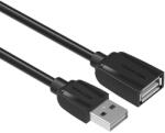 Vention USB-A 2.0/M -> USB-A 2.0/F (hosszabbító, PVC, fekete), 3m, kábel (VAS-A44-B300) - tonerpiac