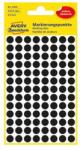 AVERY Etikett AVERY 3009 jelölőpont 8mm fekete 416 darabos (3009) - robbitairodaszer