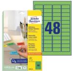 Avery Etikett AVERY L6040-20 45, 7x21, 2mm univerzális visszaszedhető zöld 960 címke/doboz 20 ív/doboz (L6040-20) - robbitairodaszer