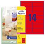 AVERY Etikett AVERY L7263R-25 99, 1x38, 1mm laser neon piros 350 címke/doboz 25 ív/doboz (L7263R-25) - robbitairodaszer