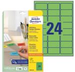 AVERY Etikett AVERY L6033-20 63, 5x33, 9mm univerzális zöld 480 címke/doboz 20 ív/doboz (L6033-20) - robbitairodaszer