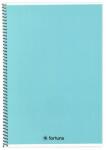 Fortuna Spirálfüzet vonalas FORTUNA Monocolor A/5 70 lapos pasztell kék (01.02120) - robbitairodaszer