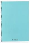 Fortuna Spirálfüzet vonalas FORTUNA Monocolor A/4 70 lapos pasztell kék (01.02137)