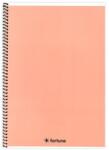 Fortuna Spirálfüzet vonalas FORTUNA Monocolor A/4 70 lapos pasztell barack (01.02138) - robbitairodaszer
