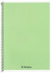 Fortuna Spirálfüzet vonalas FORTUNA Monocolor A/4 70 lapos pasztell zöld (01.02139) - robbitairodaszer