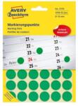 AVERY Etikett AVERY 3376 öntapadó jelölőpont zöld 18mm 1056 jelölőpont/csomag (3376) - robbitairodaszer