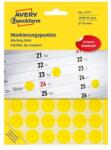 AVERY Etikett AVERY 3377 öntapadó jelölőpont sárga 18mm 1056 jelölőpont/csomag (3377) - robbitairodaszer