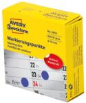 AVERY Etikett AVERY 3853 öntapadó jelölőpont adagoló dobozban kék 10mm 800 jelölőpont/doboz (3853) - robbitairodaszer