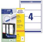 AVERY Etikett AVERY L4761-100 192x61 mm fehér iratrendezőcímke 400 címke/doboz 100 ív/doboz (L4761-100) - robbitairodaszer