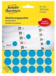 AVERY Etikett AVERY 3375 jelölőpont 18mm kék 1056 címke/doboz 22 ív/doboz (3375) - robbitairodaszer
