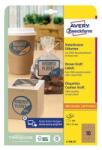 AVERY Etikett AVERY L7108-25 105x57 mm újrahasznosított barna kraft 25 íves (L7108-25) - robbitairodaszer