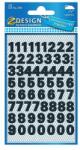 AVERY Etikett AVERY 3781 időjárásálló öntapadós számok fekete 2 íves (3781) - robbitairodaszer