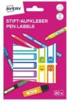 Avery Etikett AVERY 50 mm x 10 mm tollcímke színes vicces 30 címke/csomag 2 íves (RESMI30S) - robbitairodaszer