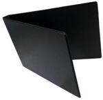  Mappa villámzáras A/5 pvc fekvő fekete (H-221)