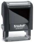 Trodat Bélyegző TRODAT Printy 4.0 4911 eco-fekete ház piros párna (4911F/P) - robbitairodaszer