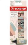 STABILO Szövegkiemelő STABILO Boss Mini Naturevibes 6 darabos (07/06-31) - robbitairodaszer
