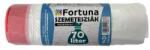 Fortuna Szemeteszsák FORTUNA 70L húzózáras fehér 65x70 cm 15 darabos (12.01744) - robbitairodaszer