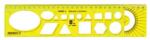 Optima Sablon vonalzó OPTIMA hajlékony sárga 30cm (53064) - robbitairodaszer