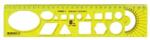 Optima Sablon vonalzó OPTIMA fluor 30cm (53009)
