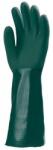 Coverguard Kesztyű mártott COVERGUARD polimer vegyszerálló zöld 9-es 2 darab/pár (3739) - robbitairodaszer