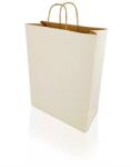  Sodrottfüles papírtáska 320x420 mm 150 mm talp L méret fehér