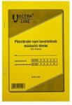 Vectraline Nyomtatvány pénztárgép napi bevételeinek módosító tételei VECTRALINE A/5 álló 25x2 példányos (B22-31)