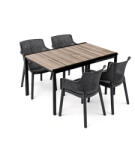Keter Romen 4+1 kerti bútor garnitúra szett kőris-grafit 260567_247234_4