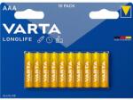VARTA Elem, AAA mikro, 10 db, műanyagmentes, VARTA "Longlife (VELEAAA10R) - fiorex