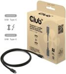 Club 3D CAC-2501 USB-C Apa - USB-C Apa Adat és Töltő Kábel 1m - Fekete