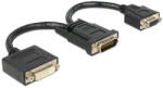 Delock Adapter Dms-59 Apa - DVI 24+5 Hüvely + VGA Anya 20 cm