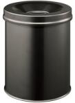 DURABLE Tűzálló szemetes, fém, kerek, DURABLE "Safe", fekete (DB330501) - fiorex