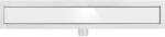 TOYA Dus de scurgere 900 mm Alb cu sticla incastrata inox (75384)