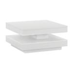 TEMPO KONDELA MANDY fehér dohányzóasztal