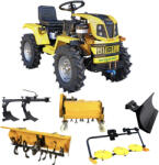 ProGarden Minitractor ProGARDEN Campo T18 V25.1 4x4, 18CP, benzina, hidraulica fata-spate, roti 6.00-12 cu freza tractata, plug, tocator vegetatie, cositoare cu discuri si lama zapada pietris (4560000103PFPTLC)