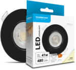 Modee LED Mélysugárzó Kerek 4, 9W 4000K IP23 D90xH22mm ROT (480 lumen) fekete ERP (ML-DL4000K4-9W-BN) - dinavill