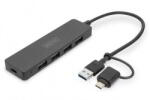 ASSMANN Assmann-DIGITUS USB 3.0 Hub 4 portos, Slim Line - DA-70235 (DA-70235)