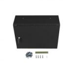 Lanberg rack szekrény 19' fali 4U+3U/540x200 alacsony profil, fekete összeszerelve (WAF1-5203-04-00B) (WAF1-5203-04-00B)