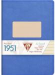 Clairefontaine Tűzött jegyzetfüzet A5 + (14, 8x21cm), 48 lapos, Diktáló, Clairefontaine 1951, Kék (CAI243Albastru)