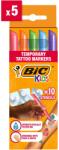 BIC Ideiglenes tetoválások, BIC Kids 5 marker + 10 sablon Bl/15