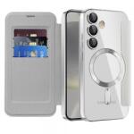 Techsuit Husa MagSafe Techsuit SmartMag Book pentru Samsung Galaxy S24+ S926 (Gri)