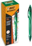 BIC Intensity Quick Dry Gel toll, gyorsan száradó, 0, 7 mm, zöld, 12 db doboz