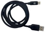 ABYZ Adat- és töltőkábel 2M hosszú, USB A - TYPE-C fekete (A-10572)