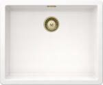 SCHOCK Schock Greenwich N-100L konyhai mosogatótálca 556 x 456 mm Cristadur Polaris, hófehér és látható elemek White Gold, világos arany (SETGN100LPOPVWGO)