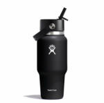 Hydro Flask 24 OZ Wide Flex Straw Travel Bottle Black Hőtartó kulacs