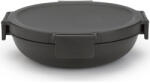Brabantia Make & Take kerek ételhordozó doboz - sötétszürke 1L (206009)
