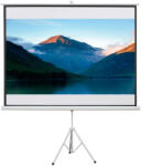 HomCom Vetítővászon, 100 hüvelyk, 203x152cm, Fehér-fekete